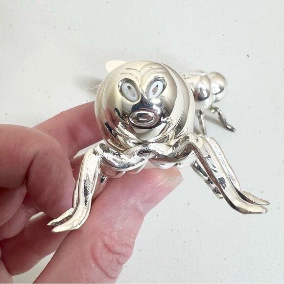 NIB Godinger Silver Art Silver Plated Bee Salt & Pepper Shaker Set - Picture 6 of 10